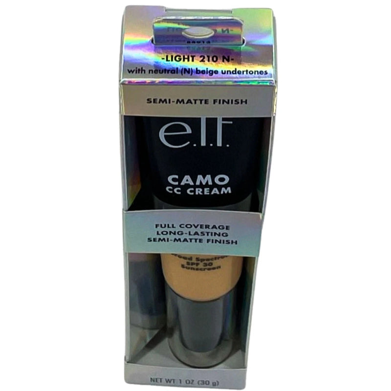 e.l.f. Camo CC Cream SPF 30 1 oz Light 210N 4 Pack New Exp 11/2026