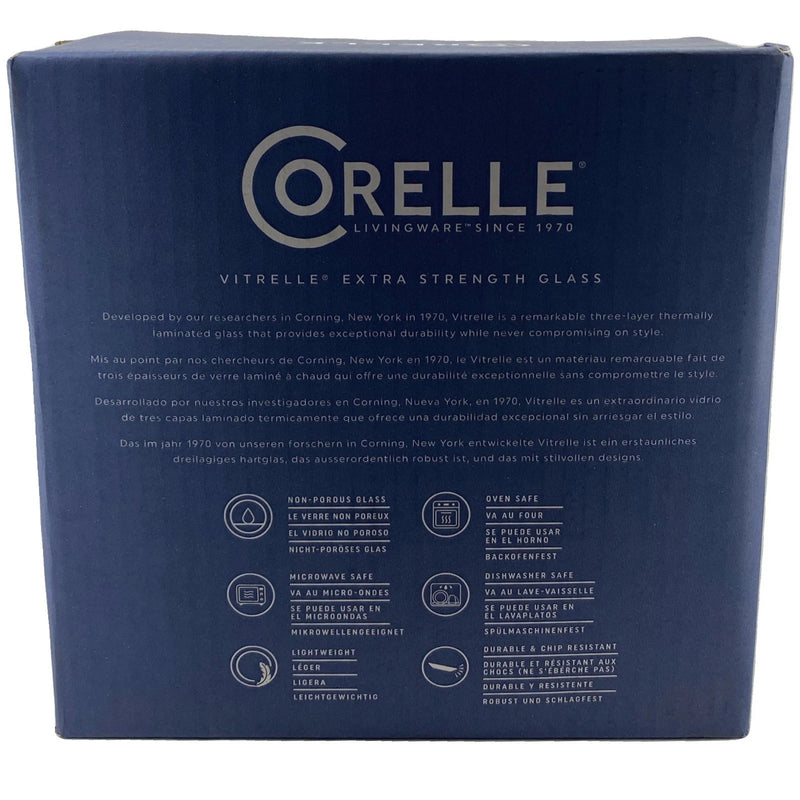 Corelle Extra Strength Vitrelle Glass 12 Piece Dinnerware Set White New