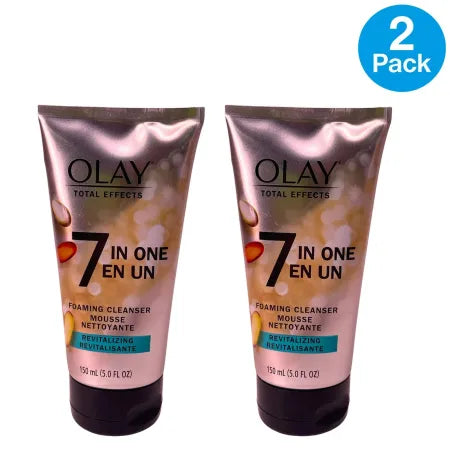 Olay Total Effects 7 in 1 Foaming Cleanser 5oz Face Wash 2 Pack
