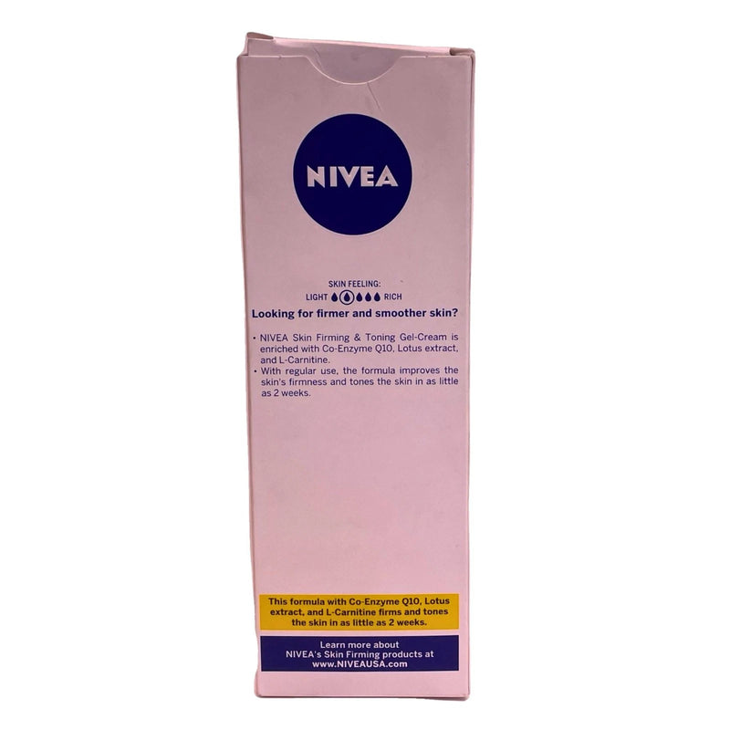 NIVEA Skin Firming & Toning Gel-Cream with Q10 & L-Carnitine - 6.7 oz