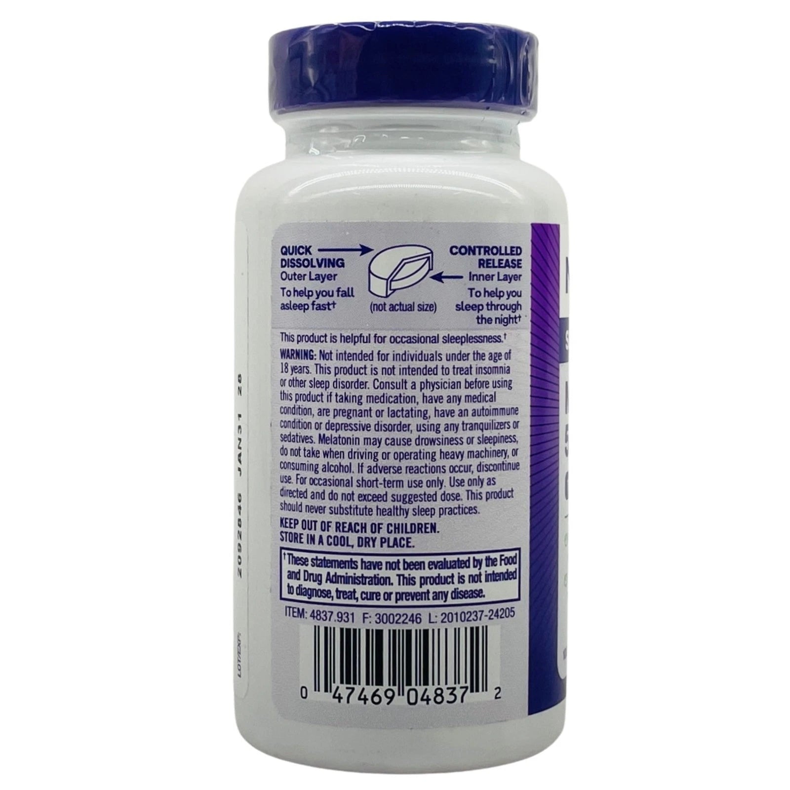 NNatrol Melatonin 5mg Time Release 100ct – 3 Pack – New 3