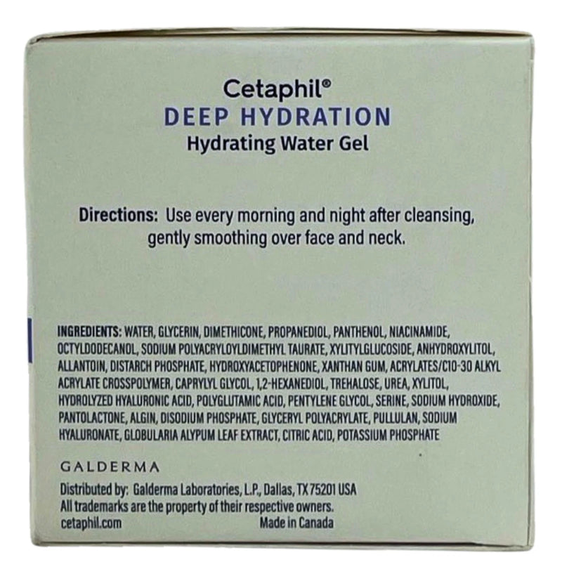 Cetaphil Hydrating Water Gel 1.7 Oz 4 Pack New