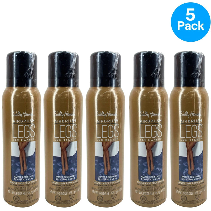 Sally Hansen Airbrush Legs Medium Glow 4.4 oz 5 Pack New