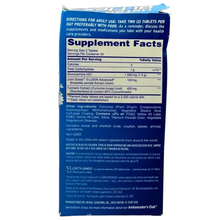 Osteo Bi-Flex Triple Strength + Turmeric 80 Tabs – 1 Pack – New 3