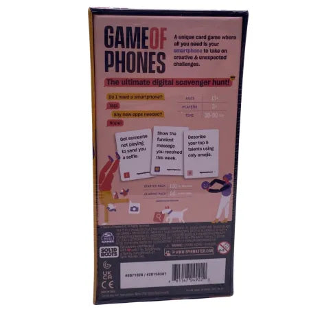 Game of Phones Card Game Party Scavenger Hunt 2 Pack New