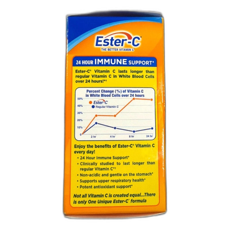 Ester-C 500mg 24 Hour Vitamin C Supplement 90 Tabs Exp 07/2027 Exp 03/28 New