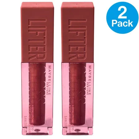 Maybelline Lifter Gloss Lip Gloss 011 Brass Hyaluronic Acid 2 Pack New