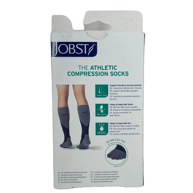 JOBST Sport 15-20 mmHg Knee High Grey Large 1 Pack New