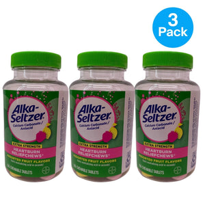 Alka-Seltzer Extra Strength Heartburn Relief Chews 66 Ct 3 Pack New