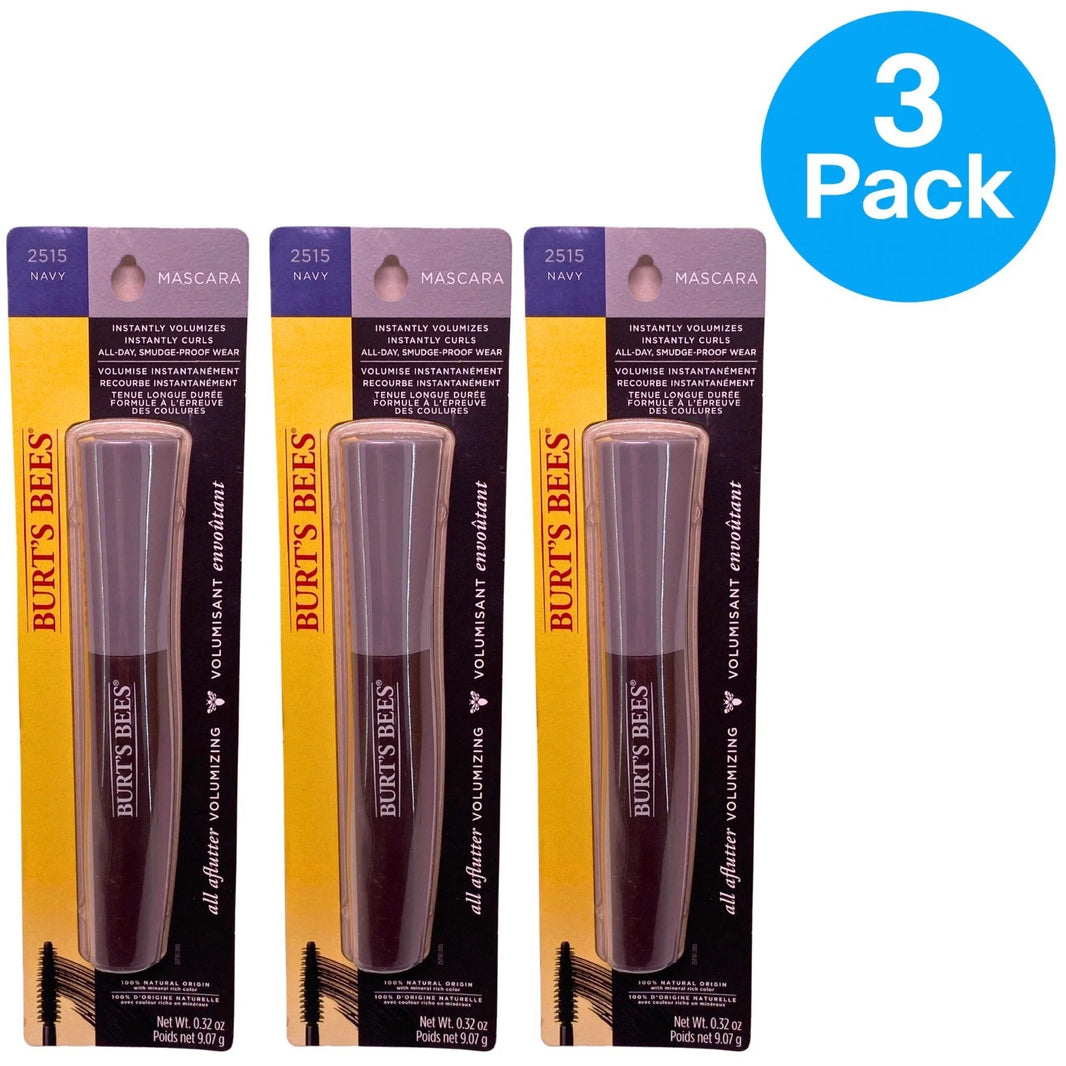 Burt's Bees All Aflutter Volumizing Mascara - 2515 Navy, 100% Natural Origin