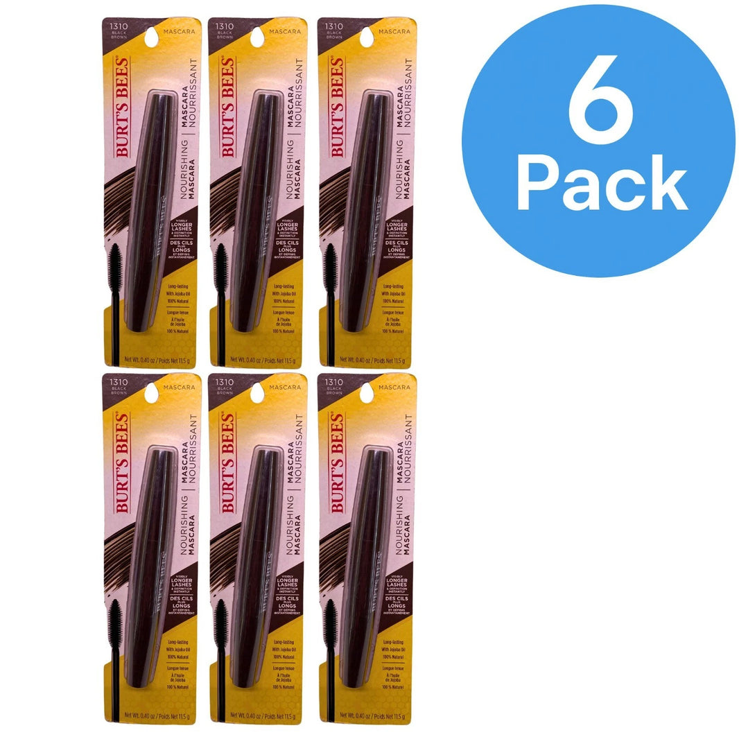 Burt's Bees Nourishing Mascara - 1310 Black Brown, 100% Natural with Jojoba Oil
