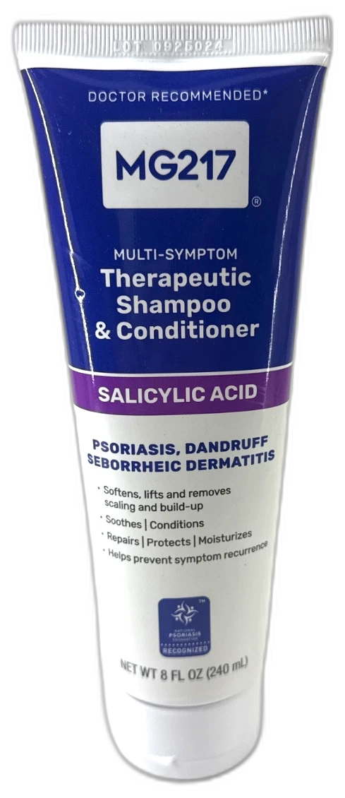 Mg217 Psoriasis Shampoo Conditioner 4 Total Exp 09/27 Pack of 2 New