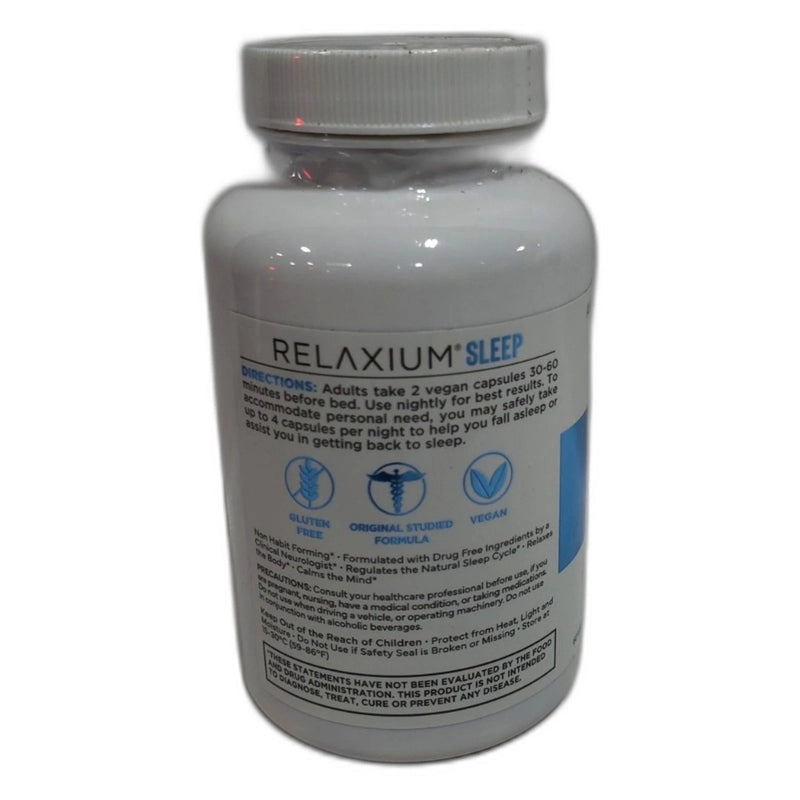 Relaxium Sleep Aid Adults 30-Day Melatonin 5mg Magnesium Glycinate Exp 09/27 New