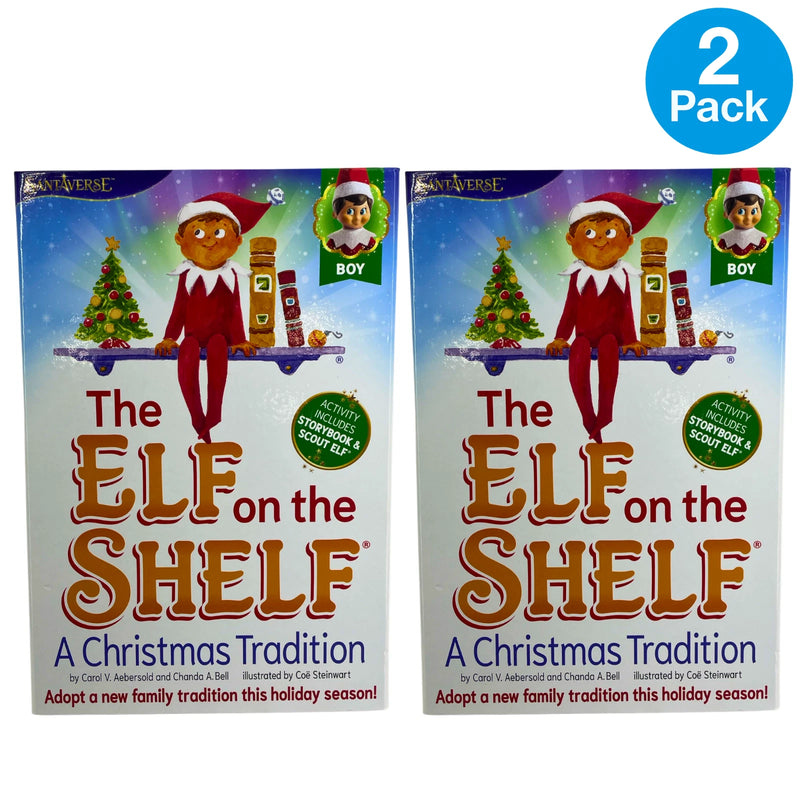 The Elf on the Shelf A Christmas Tradition Boy Book & Elf 2 Pack New