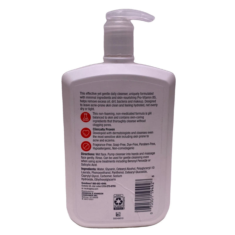 Neutrogena Ultra Gentle Daily Cleanser Pro-Vitamin B5 16 fl oz New