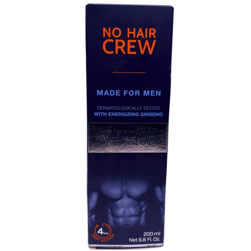 No Hair Crew Body Hair Removal Cream for Men Energizing Ginseng 1 Pack New