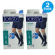 JOBST Sport 15-20 mmHg Knee High Grey Small 2 Pack New
