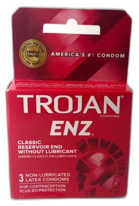 Trojan Regular Non Lubricated Condoms Latex Exp 02/30 Pack of 4 New