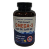 Premium High-Strength Omega-3 Fish 3600mg Heart Cognitive 120ct Exp 04/27 New