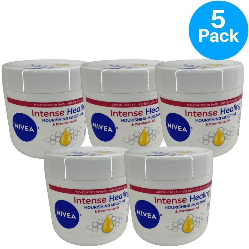 NIVEA Intense Healing Moisture Body Cream with Provitamin B5 13.5 oz 5 Pack New
