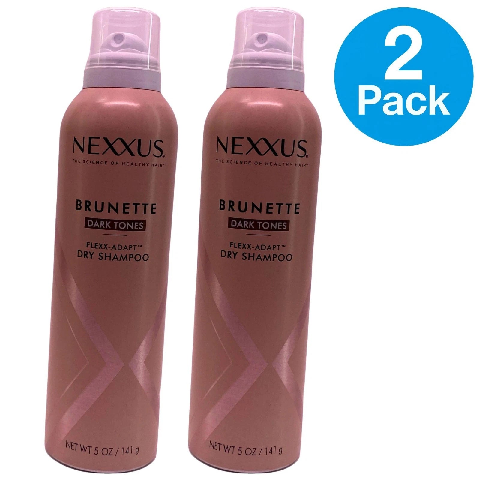 Nexxus Brunette Dark Tones Dry Shampoo with Keratin & Niacinamide 5 oz (2 Pack)