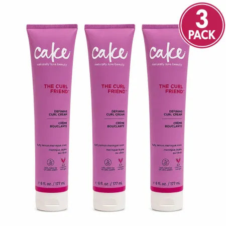 Cake The Curl Friend Defining Curl Cream Fluffy Lemon Meringue 6 fl oz 3 Pack