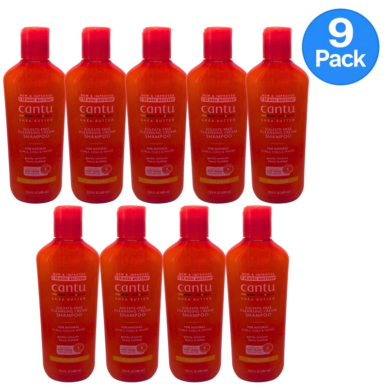 Cantu Shea Butter Sulfate-Free Cleansing Cream Shampoo for Natural Curls 13.5 fl