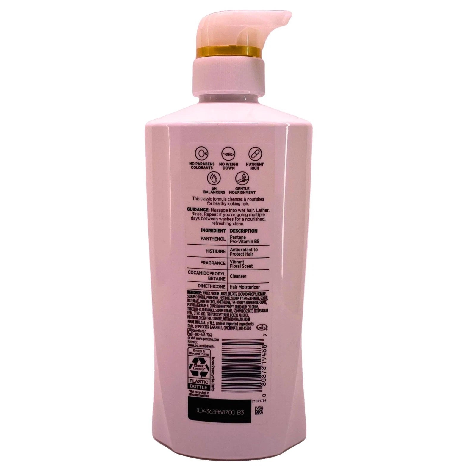 Pantene Pro-V Classic Clean 2 in 1 Shampoo + Conditioner, 17.9 fl oz (2 Pack)