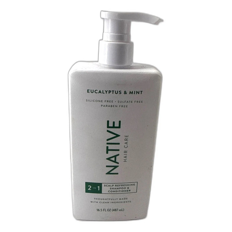Native Hair 2 in 1 Scalp Refreshing Shampoo Conditioner Eucalyptus Mint New