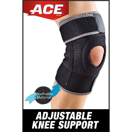 ACE Brand Adjustable Compression Knee Support, Right or Left Knee