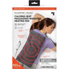 Calming Comfort Heat Wide Massaging Weighted Pad with 9 Settings, 4 lbs, 12" x 24", Grey