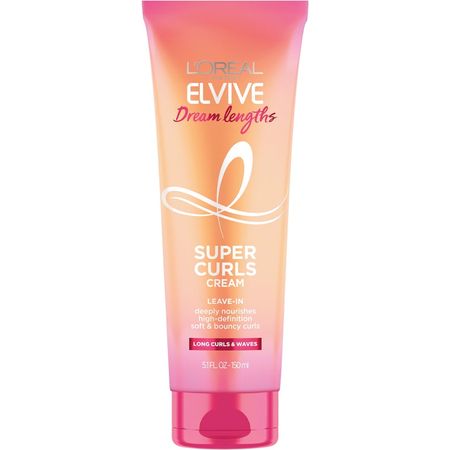 L'Oreal Paris Elvive Dream Lengths Deeply Nourishing Hair Styling Cream, Curly Hair, 5.1 fl oz 1