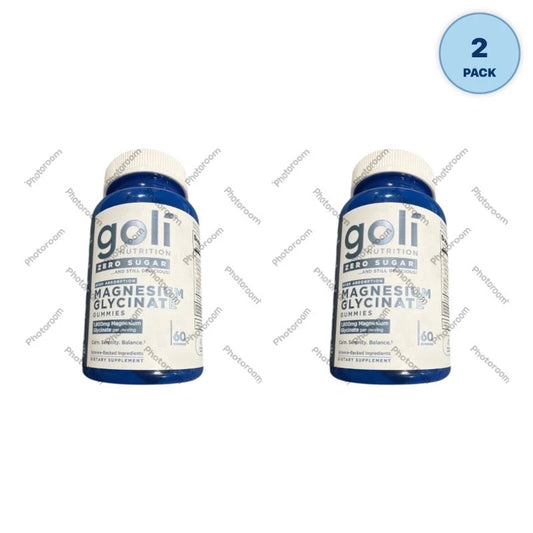 Goli Nutrition Magnesium Gummies 260mg 60ct Pack of 2 New