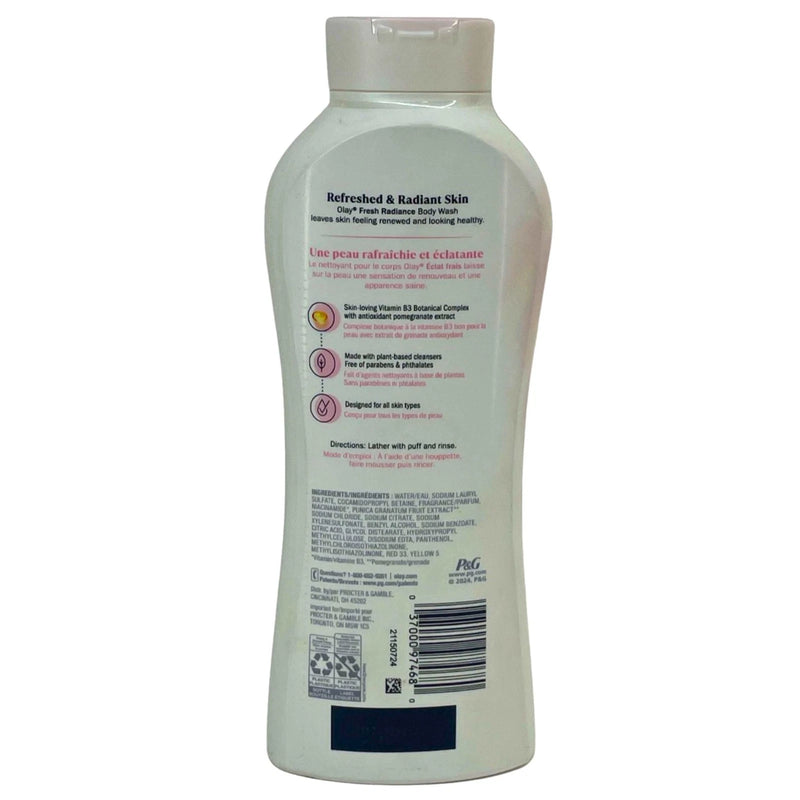 Olay Fresh Radiance Body Wash Strawberry & Mint 22 oz 4 Pack New