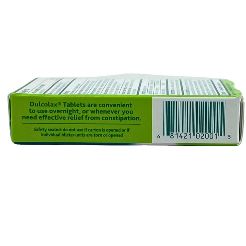 Dulcolax Overnight Laxative Bisacodyl 10 Comfort Coated Tablets 5 Pack Exp 08/28