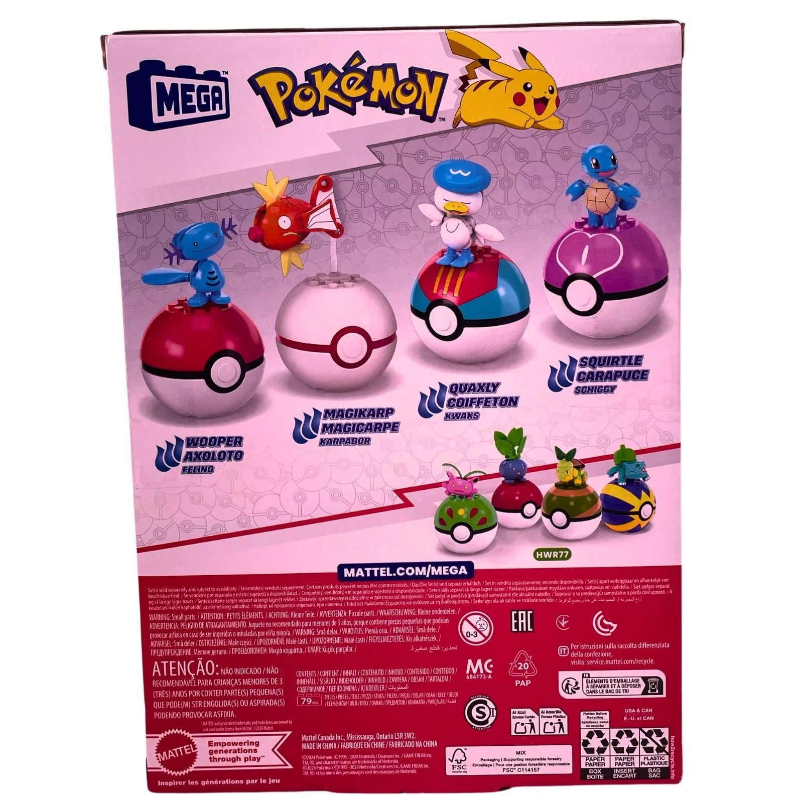 Pokemon Mega Water-Type Trainer Team Building Set 2 Pack New