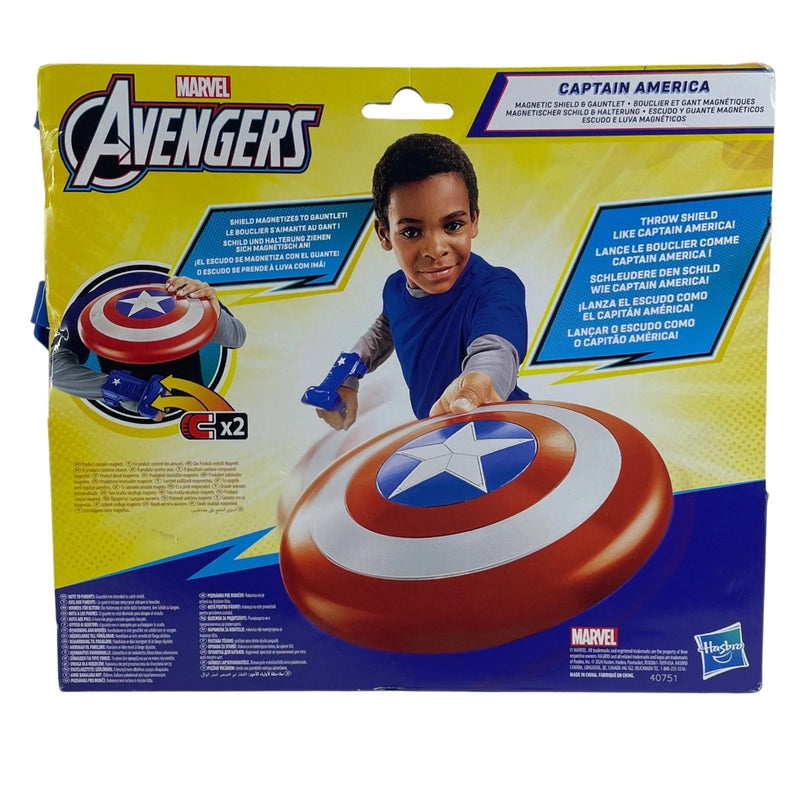 Marvel Avengers Captain America Magnetic Shield & Gauntlet Hasbro Kids Toy New
