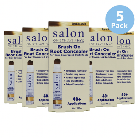 Salon On 5th Ave Root Concealer Dark Blonde 20ml 5 Pack New