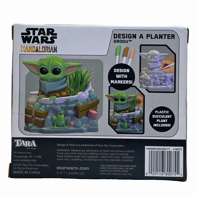 Star Wars The Mandalorian Design A Planter Grogu Vinyl Figure Craft Kit 2 Pack