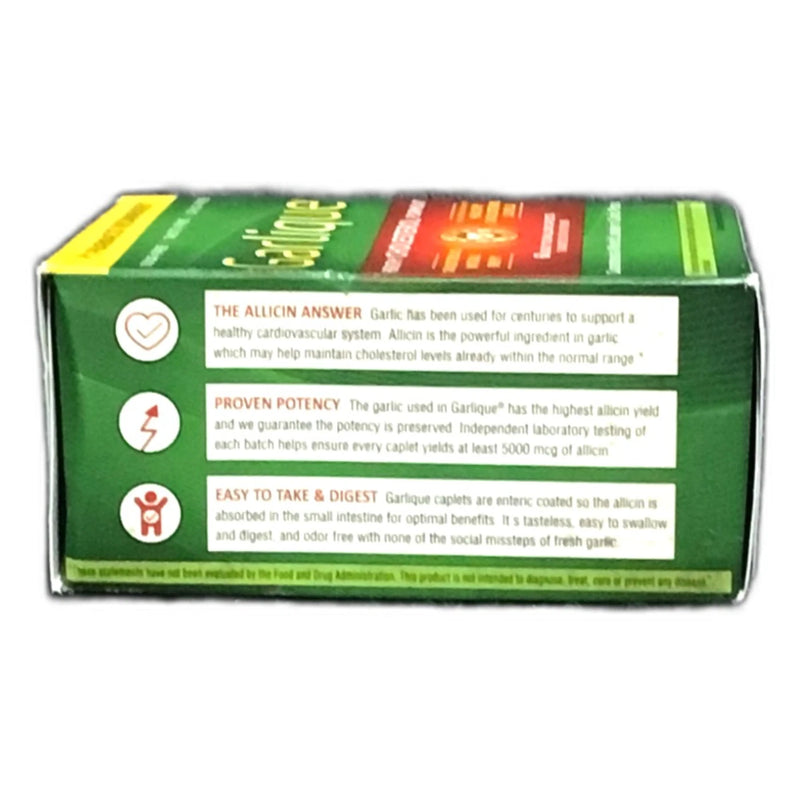 Garlique Garlic Extract Supplement Healthy Cholesterol Formula Exp 02/27 New
