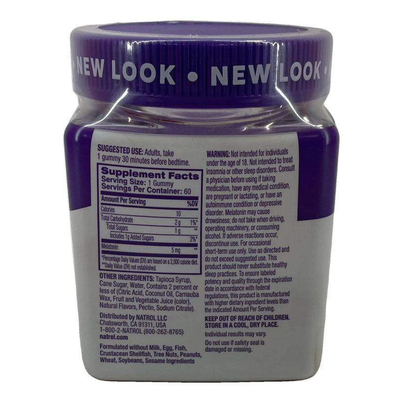 Natrol Melatonin 5mg Strawberry 60 Gummies 2 Pack New