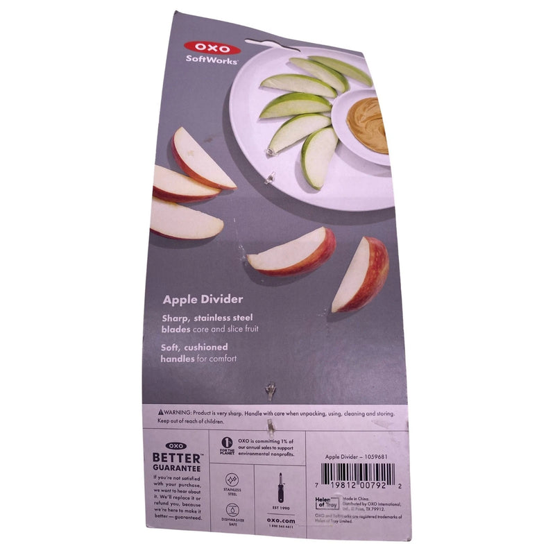 OXO SoftWorks Apple Divider Cutter 4 Pack New