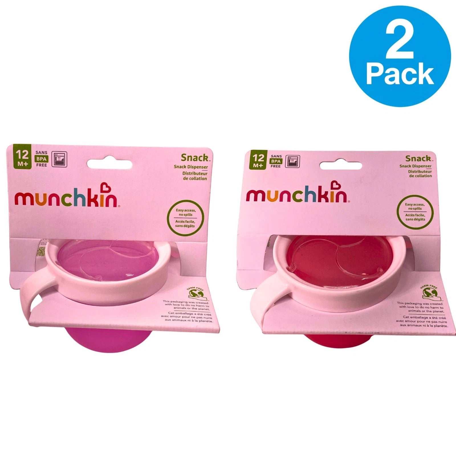 Munchkin Snack Catcher Cup 12M+ BPA Free 2 Pack New