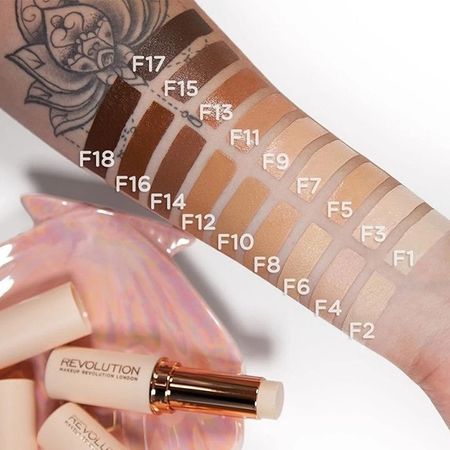 Revolution Fast Base Stick Foundation F15 3 Pack - Full Coverage - New