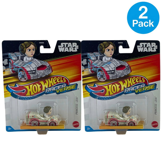Hot Wheels RacerVerse Star Wars Princess Leia Die-Cast Car 2 Pack New