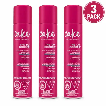 Cake The 'Do Gooder Volumizing Dry Shampoo Residue-Free 4.23 oz 3 Pack Bundle