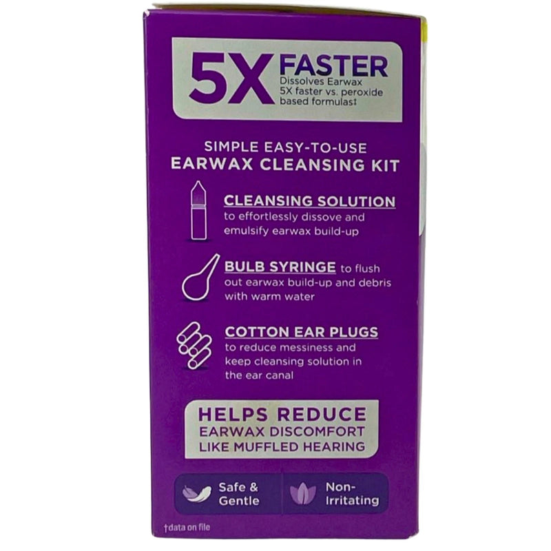 LIPO Ear Care Earwax Cleansing Kit Dual Action Formula 0.5 fl oz (2 Pack)
