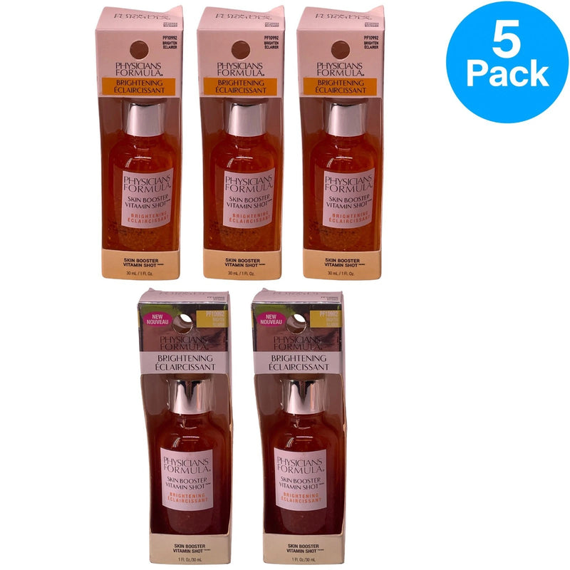 Physicians Formula Skin Booster Vitamin Shot Brightening 5-Pack Set - 1 fl oz bottles