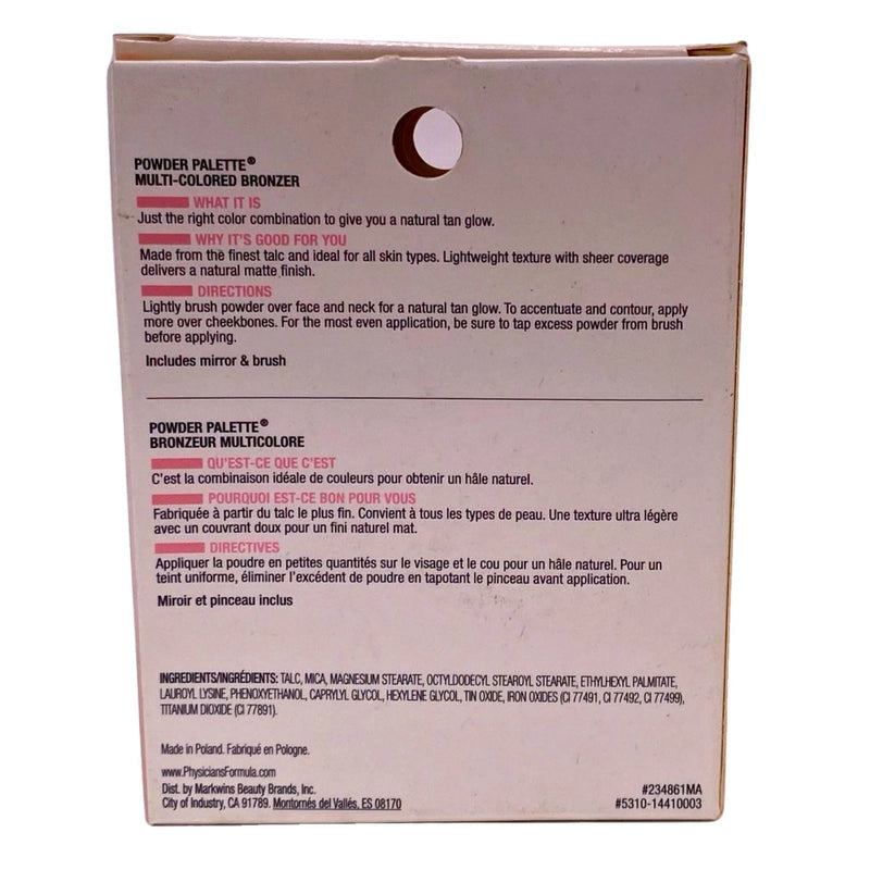 Physicians Formula Powder Palette Multi-Colored Bronzer Medium Skin Tones 2Pk