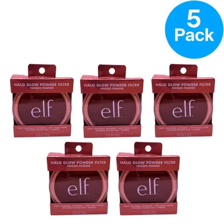 E.l.f. Halo Glow Powder Filter Rich Warm Pressed Powder 0.35oz 5-Pack New